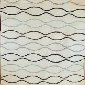 ONE Ikea Henny Rand Cushion Pillow Cover ONLY, No insert 26 x 16 Embroidered